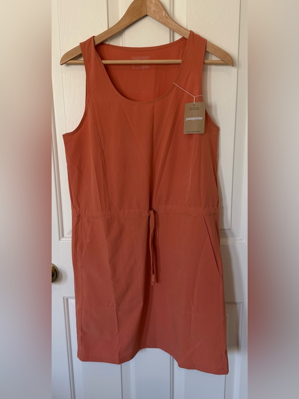 Patagonia Rust-Orange Sleeveless Mini Dress